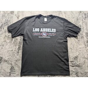 Pro World Los Angeles Short Sleeve T Shirt Men's Size Large Black